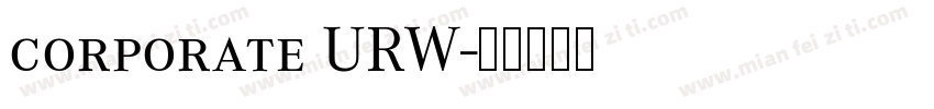 corporate URW字体转换